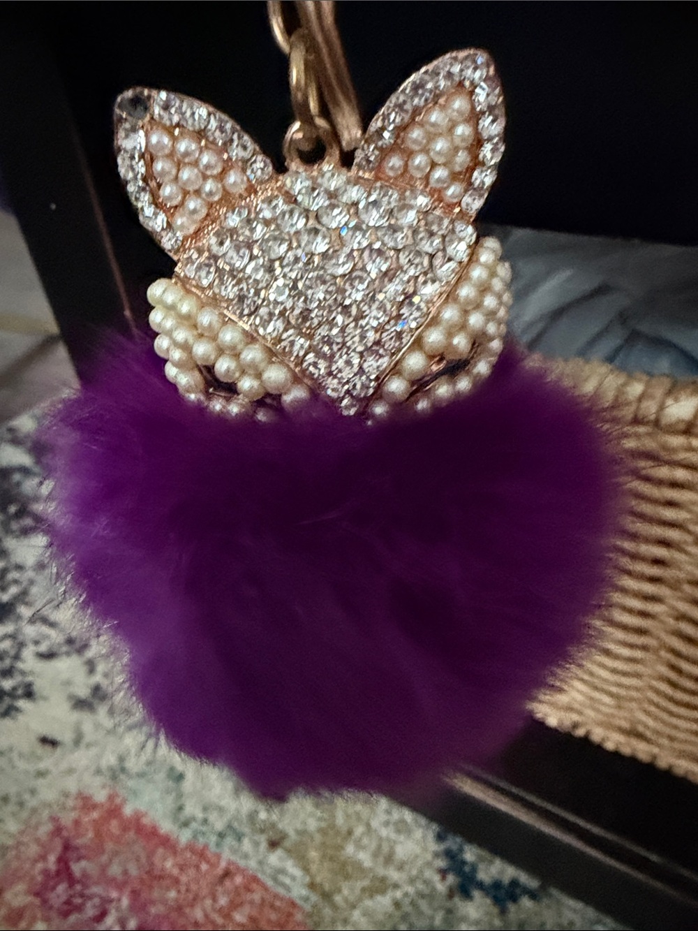 Faux Fur Fox Bag Charm/Keychain